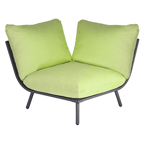 flint frame with green cushion
